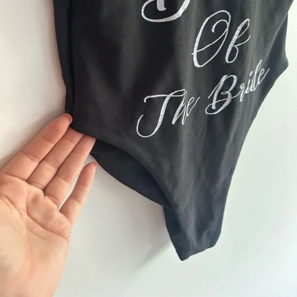Prettylittlething, size M/L, body suit, “babes of the bride” graphic, low back - Picture 5 of 5